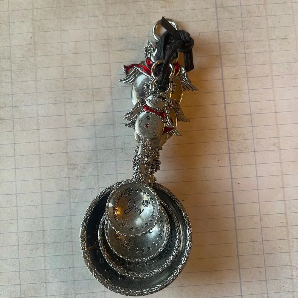 Ganz Silver Snowman Measuring Spoons
